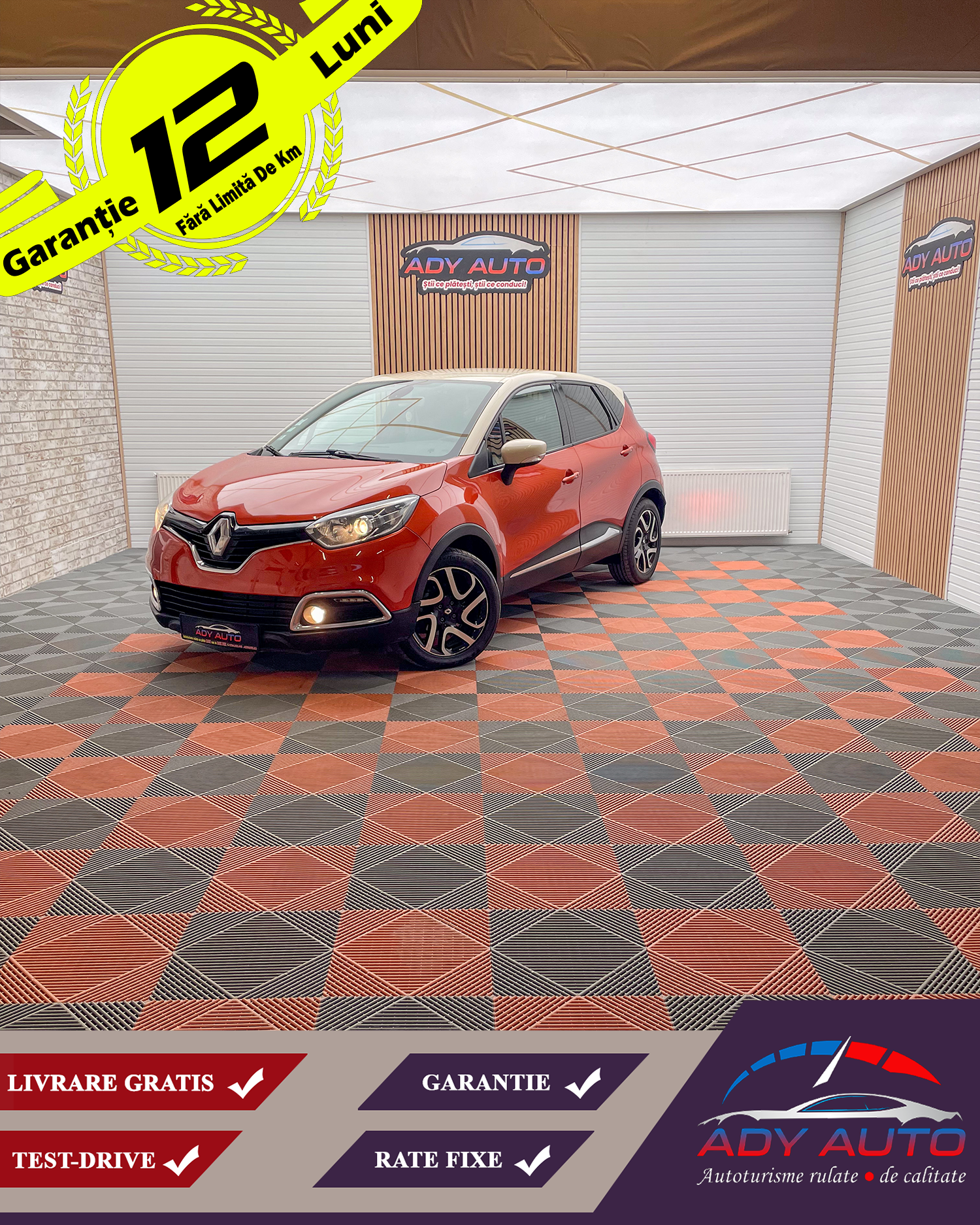 RENAULT CAPTUR 1,5 DCI . RAR + ITP . Livrare Gratis In Toata Tara, Garantie 12 Luni, Buy-Back, Rate Fixe