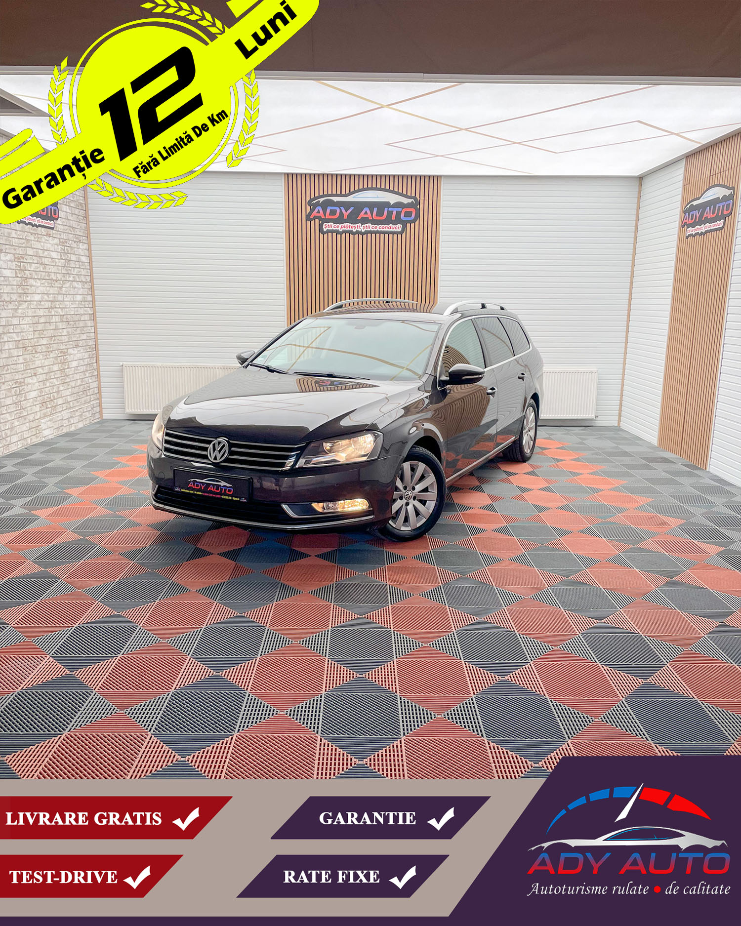 VW PASSAT 2,0 TDI . DSG ( Cutie Automata ), Euro 5, RAR + ITP . Livrare Gratuita In Toata Tara, Garantie 12 Luni, Buy-back