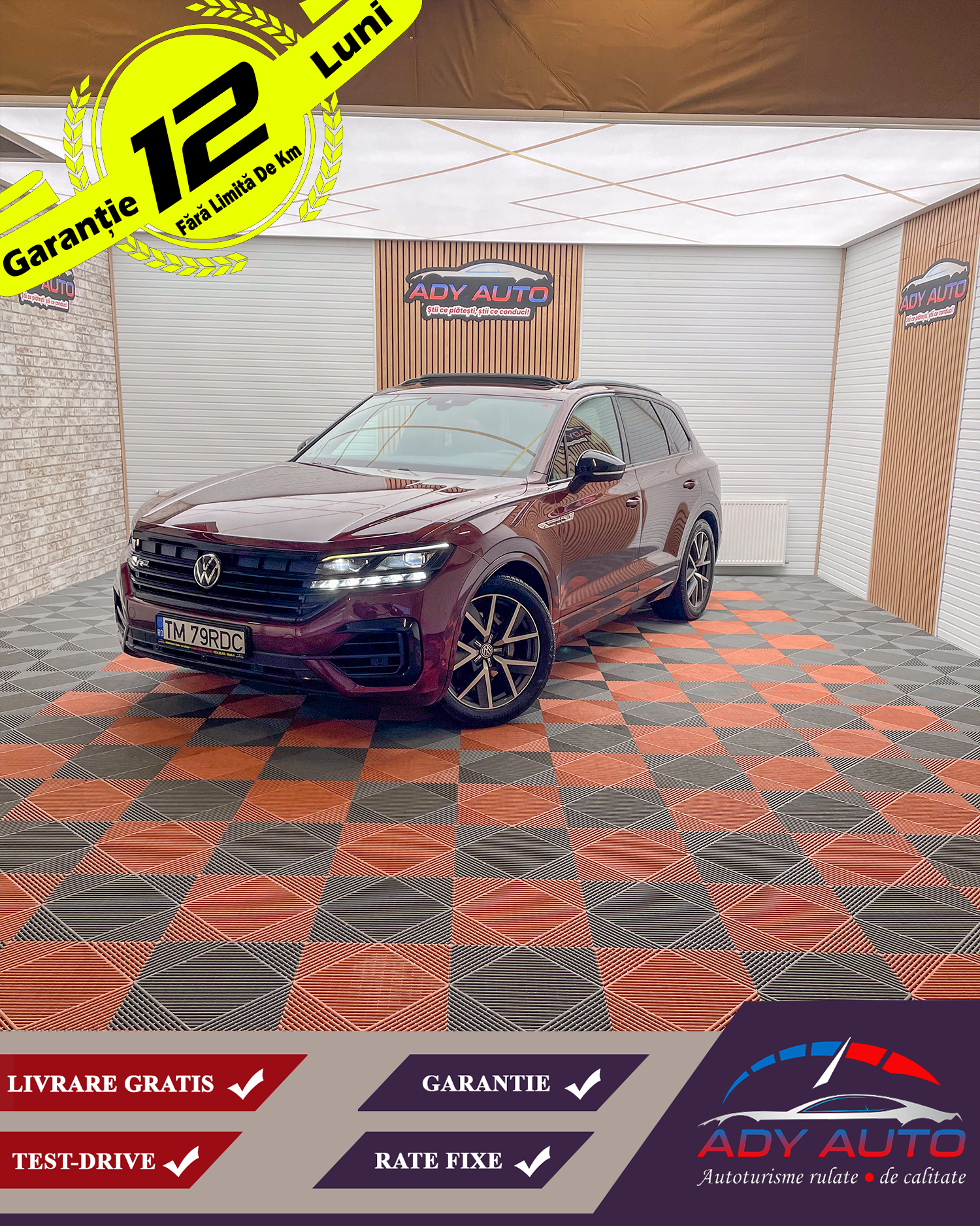 VW TOUAREG R-LINE 3.0 V6 TDI . 286 Cp . Premium Atmosphere 4Motion ( 4x4 ) . An 2021 ..Livrare Gratis In Toata Tara . Garantie 12 Luni . Km Certificati . Buy Back ( Schimburi Auto ) 