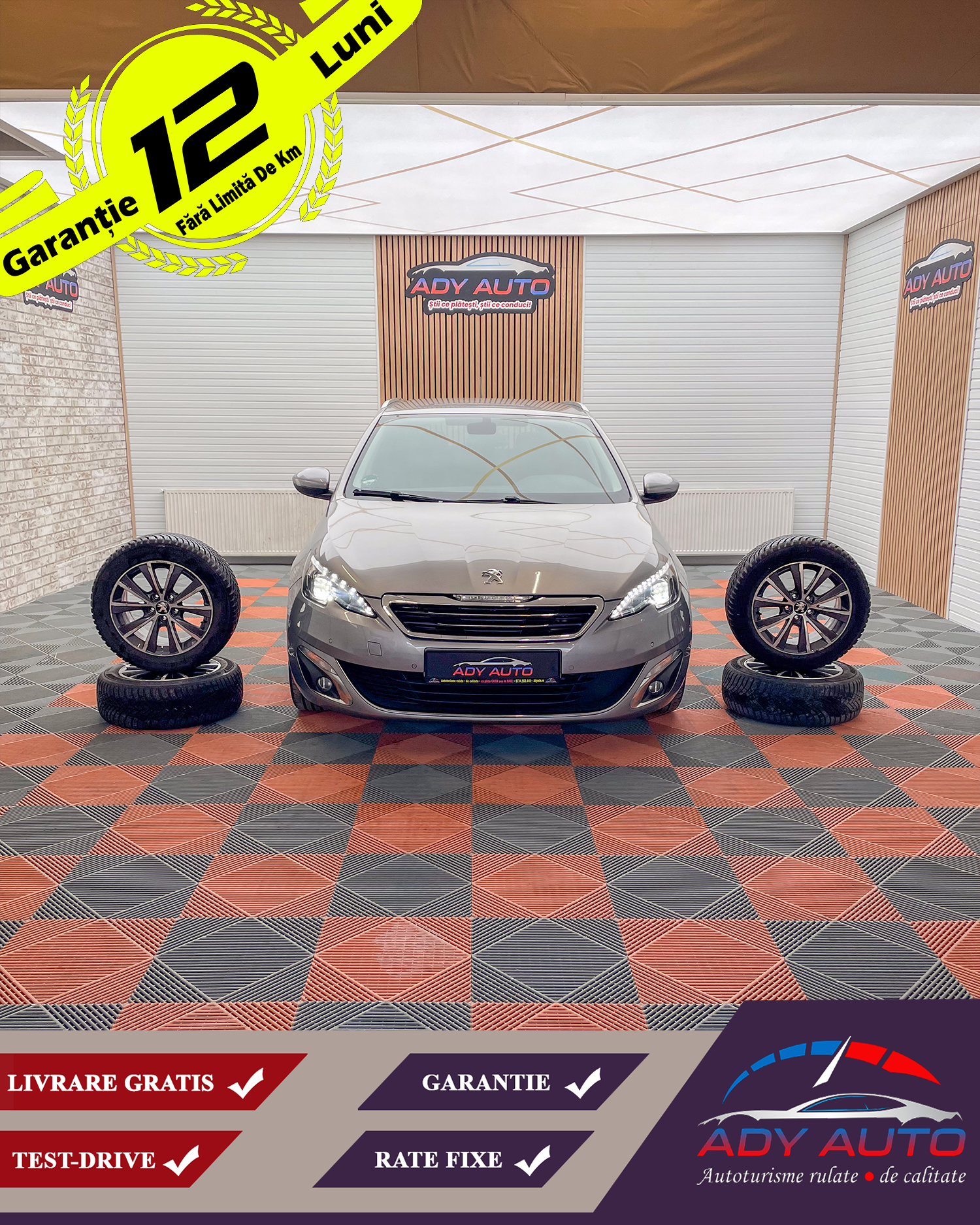 PEUGEOT 308 AUTOMAT, RAR + ITP . Livrare Gratis In Toata Tara, Garantie 12 Luni,Buy-back, Rate Fixe, TVA INCLUS SI DEDUCTIBIL