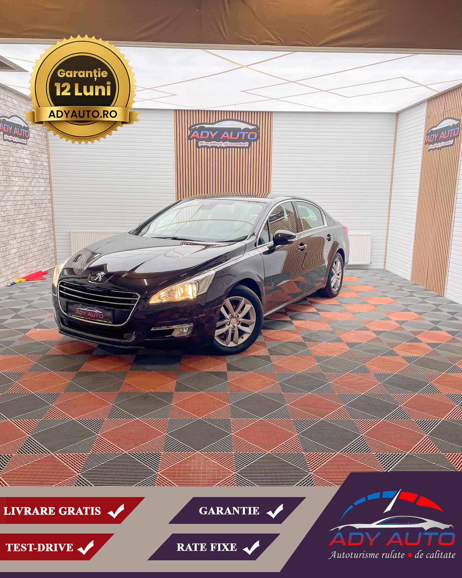 Peugeot 508, 1.6Diesel, Euro 5, RAR + ITP . Garantie 12 Luni, Buy-back, Rate Fixe