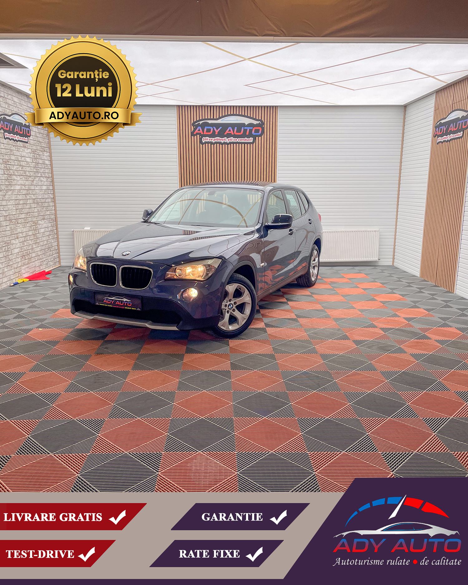 BMW X1 Benzina - 150 Cp . RAR + ITP .Euro 5, Garantie 12 Luni, Buy-back, Rate Fixe