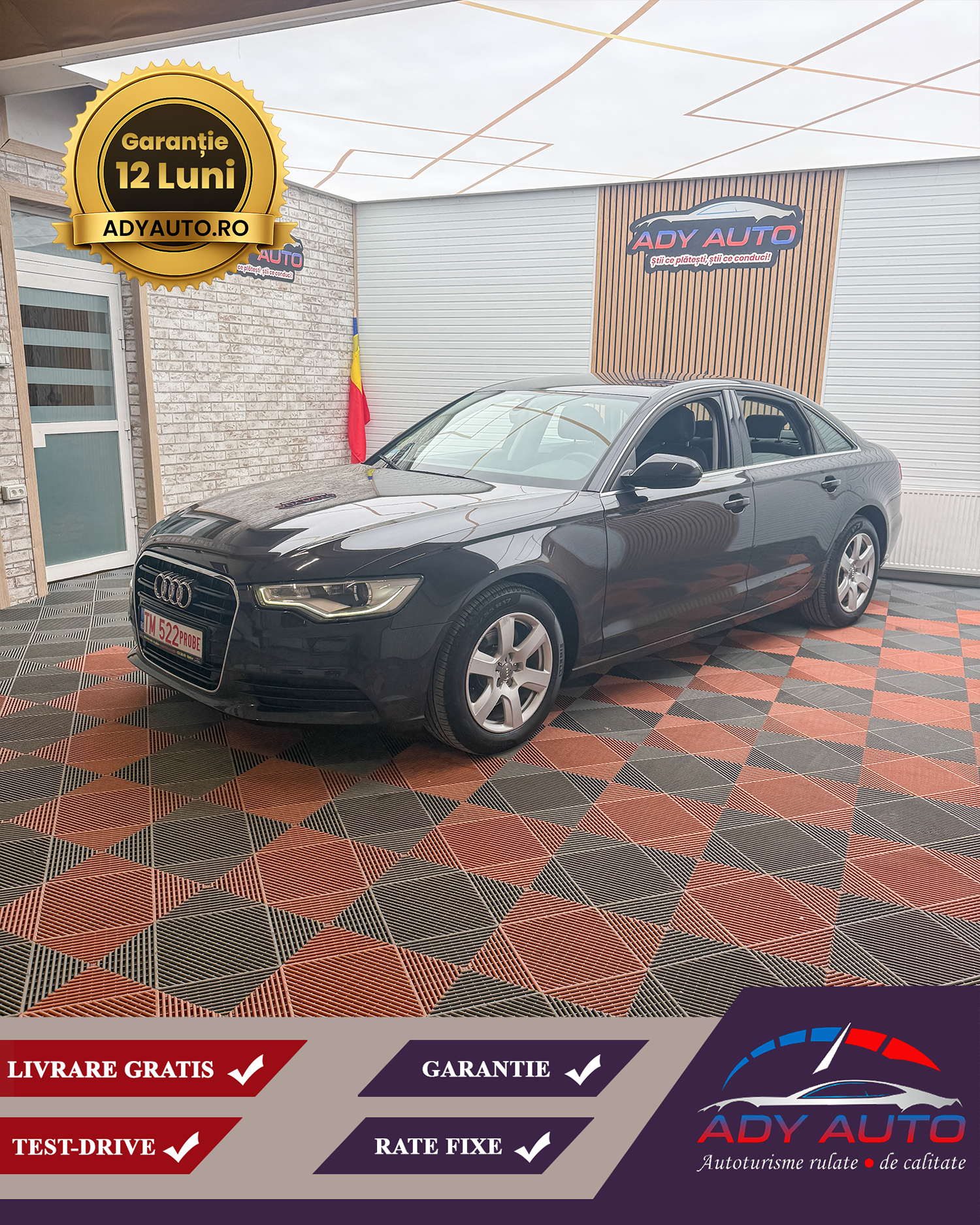 AUDI A6 C7, Cutie Automata, 2.0Diesel, RAR +ITP .Garantie 12 Luni, Buy-back, Livrare Gratis In Toata Tara, Rate Fixe