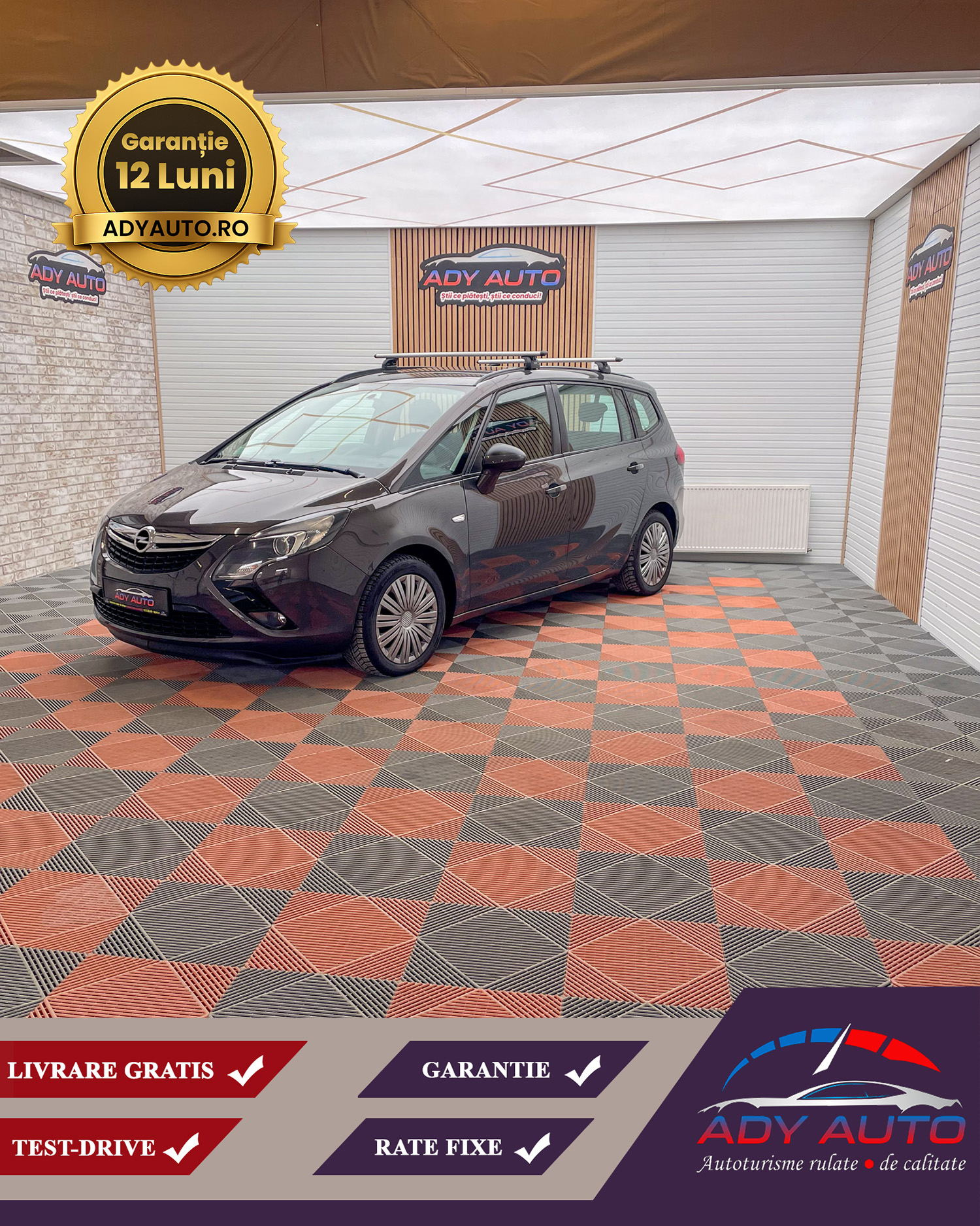 OPEL ZAFIRA 1,6 Diesel, Euro 6 . RAR + ITP . Livrare Gratuita In Toata Tara, Garantie 12 Luni, Buy-back