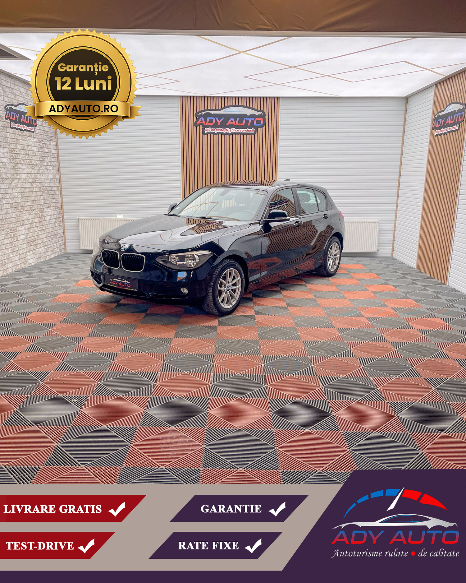 Bmw Seria 1 , Motor 1.6 Diesel . Premiere . RAR + ITP .Livrare Gratis In Toata Tara . Garantie 12 Luni . Km Certificati . Buy Back ( Schimburi Auto ) 