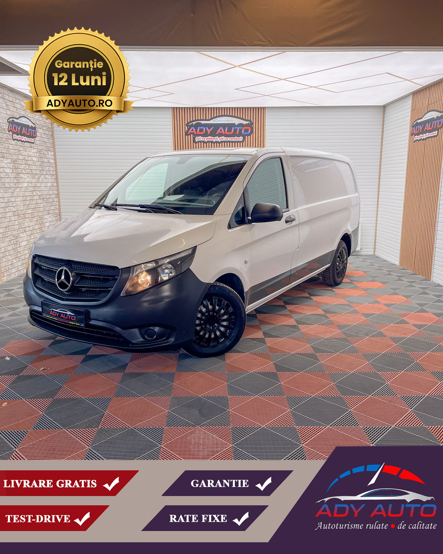 MERCEDES -BENZ VITO Lada De 2,40 Cm .( Modelul Lung ). RAR + ITP . TVA INCLUS SI DEDUCTIBIL ( Pentru Societati )Livrare Gratis In Toata Tara . Garantie 12 Luni . Km Certificati . Buy Back ( Schimburi Auto ) 