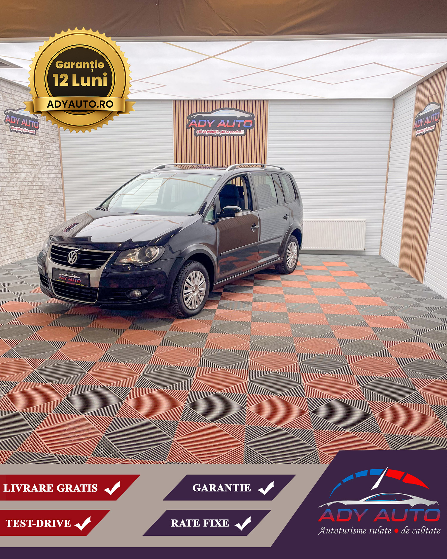 VW TOURAN CROSS . 2,0 TDI - 140 Cp . Garantie 12 Luni . Km Certificati . Buy Back ( Schimburi Auto ) 