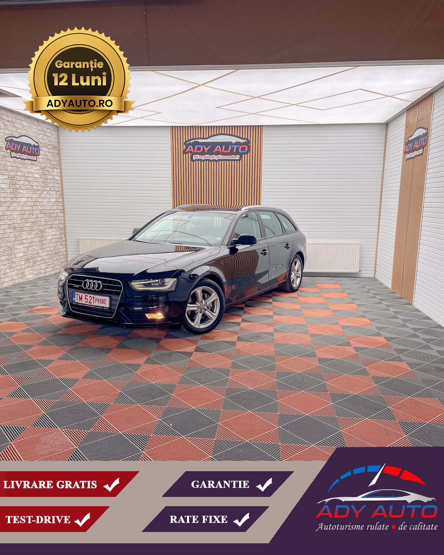 AUDI A4 Quattro . 2,0 TDI . 177 Cp . Euro 5 . RAR+ITP. Garantie 12 Luni . Buy-Back.Test-Drive. Livrare In Toata Tara