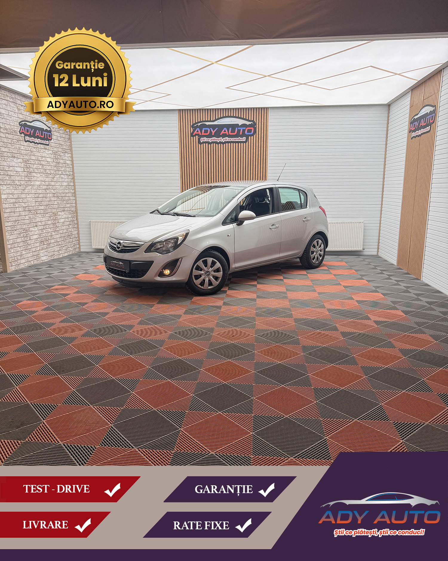 OPEL CORSA 1,4 Benzina . An 2014 . RAR+ITP . Garantie 12 Luni .Rate Fixe Fara Avans. Buy-Back .Test-Drive( Nr De Probe) . Livrare In Toata Tara 