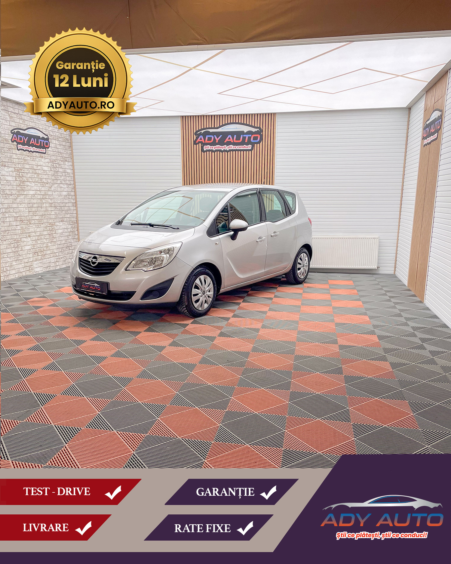 OPEL Meriva 1,4 Benzina . RAR+ITP . Garantie 12 Luni .Rate Fixe Fara Avans. Buy-Back .Test-Drive( Nr De Probe) . Livrare In Toata Tara 