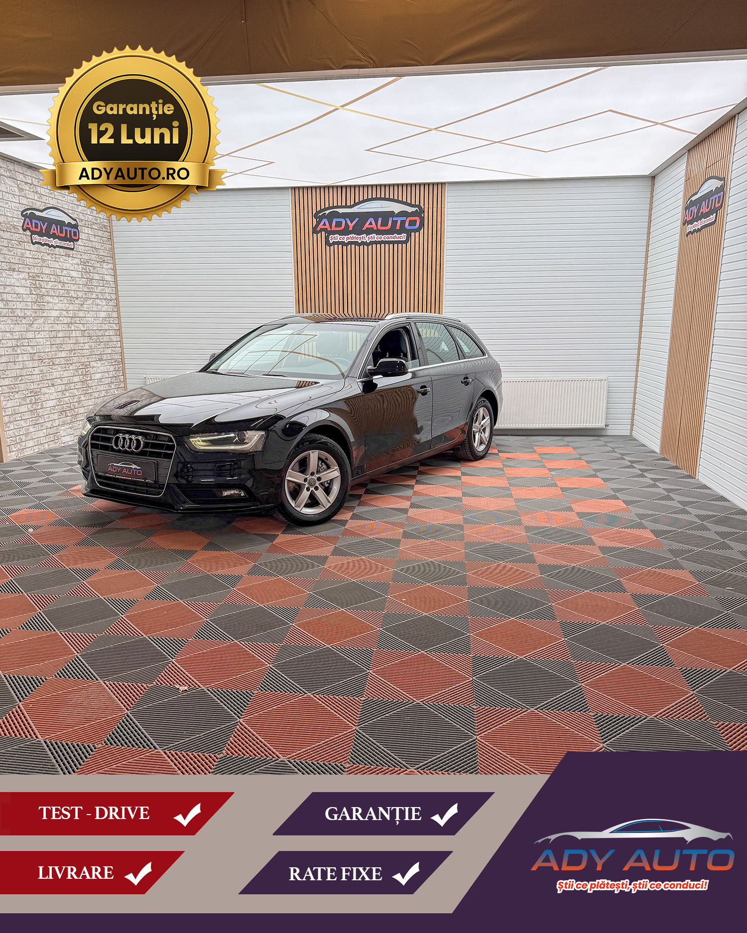 Audi A4 . 1,8 Benzina . 170 Cp . Euro 6 . An 2013 Decembrie . CUTIE AUTOMATA. RAR+ITP . Garantie 12 Luni .Rate Fixe Fara Avans. Buy-Back .Test-Drive( Nr De Probe) . Livrare In Toata Tara 