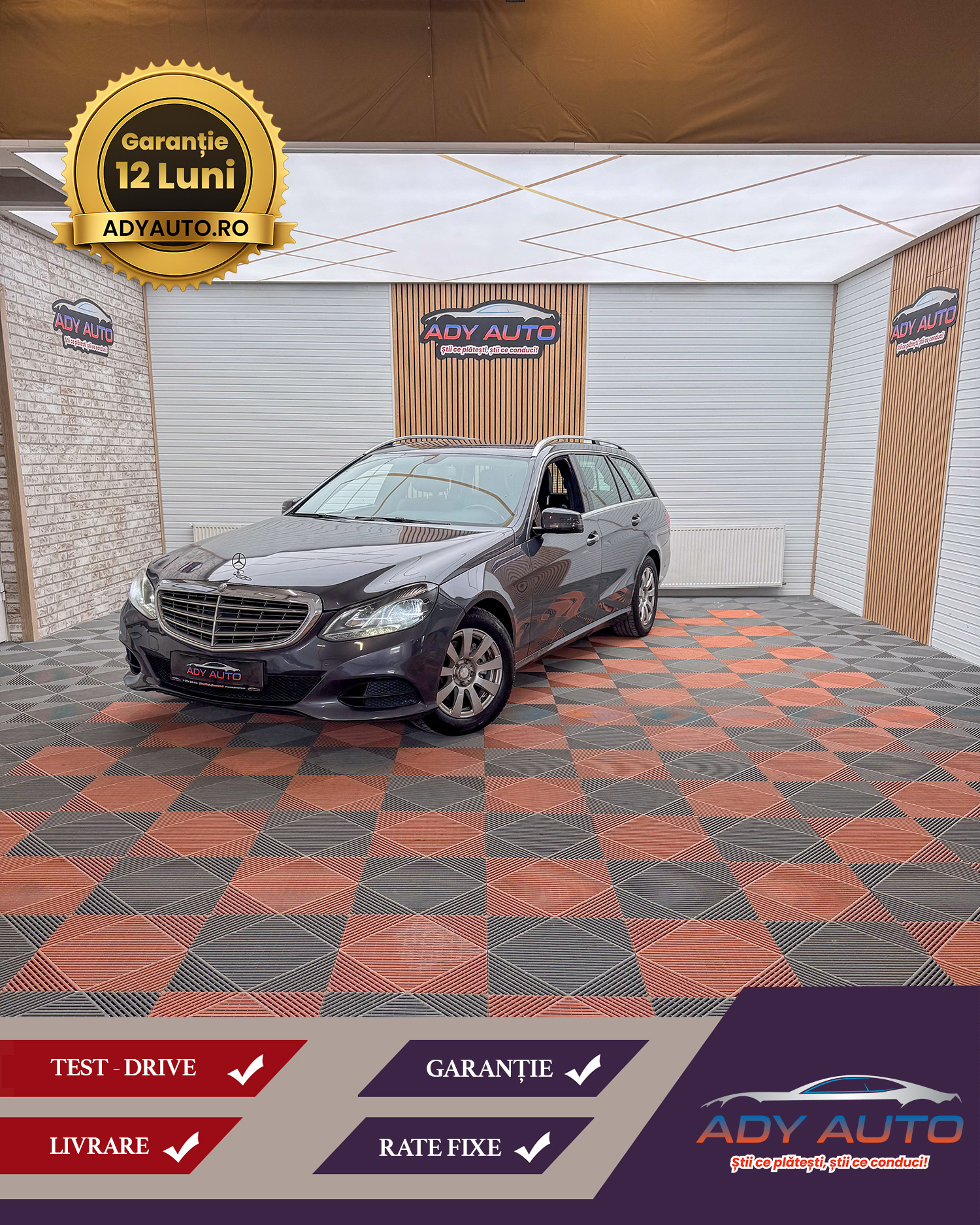 Mercedes-Benz E-Klasse E 200 CDI T BlueTEC . RAR+ITP . Garantie 12 Luni .Rate Fixe Fara Avans. Buy-Back .Test-Drive( Nr De Probe) . Livrare In Toata Tara 