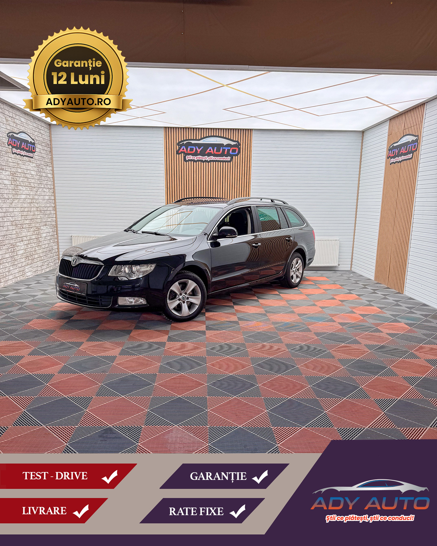 Skoda Superb 2,0 TDI . Euro 5 . RAR+ITP . Garantie 12 Luni .Rate Fixe Fara Avans. Buy-Back .Test-Drive( Nr De Probe) . Livrare In Toata Tara 