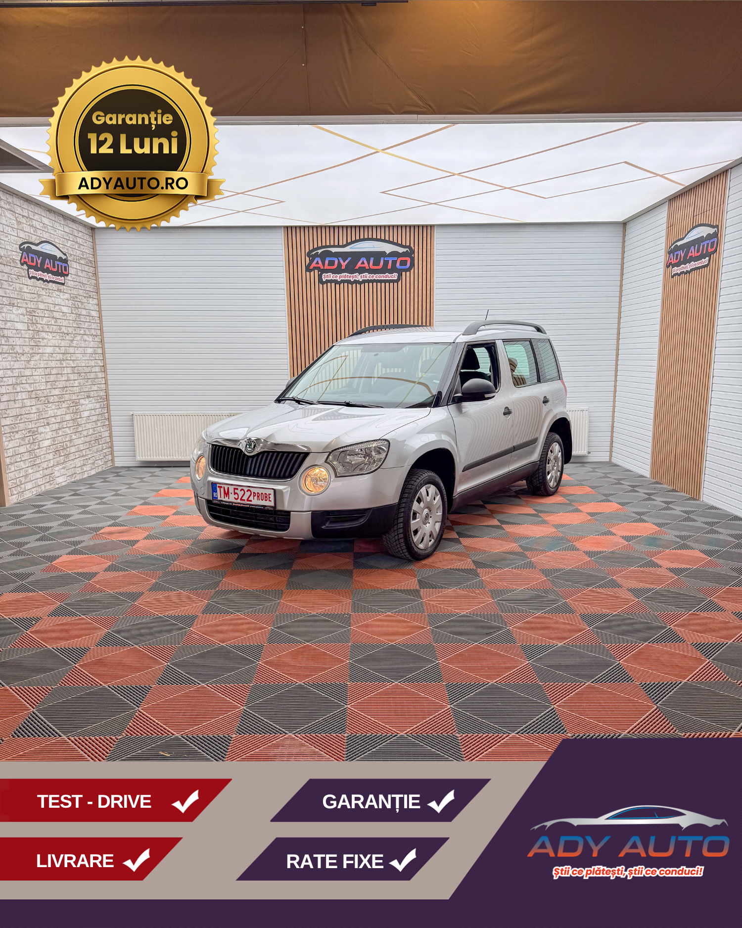SKODA YETI . 1,8 Benzina , 160 Cp . 4x4 . Euro 5 .RAR+ITP . Rate Fixe Si Fara Avans . Garantie 12 Luni . Buy-Back . Test-Drive
