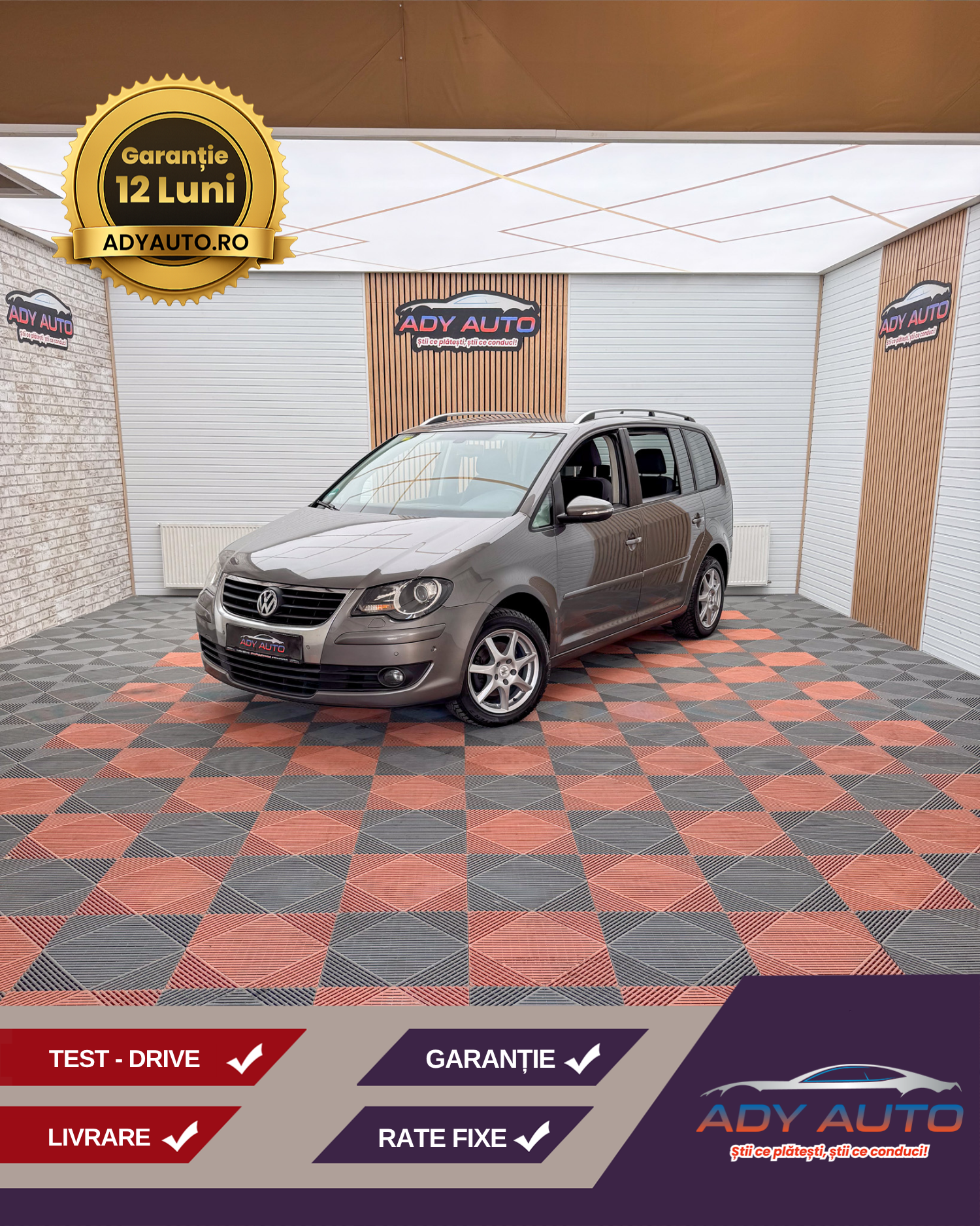 VW TOURAN 2,0 TDI . 140 Cp . An 2010 / 03 . RAR+ITP ( La Cerere ) . Rate Fixe Si Fara Avans . Garantie 12 Luni . Buy-Back . Test-Drive