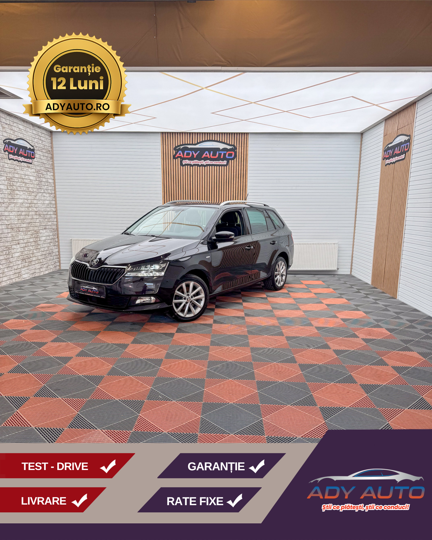 Skoda Fabia . An 2019 / 02 . Benzina .RAR+ITP . Rate Fixe Si Fara Avans . Garantie 12 Luni . Buy-Back . Test-Drive
