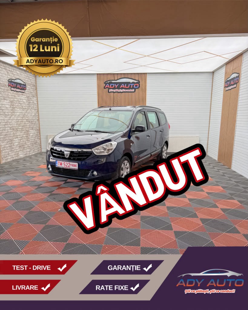 Dacia Lodgy 1,2 Benzina . AN 2016 Decembrie . Distributie E Pe Lant , A Fost Inlocuita Acum !! RAR+ITP ( La Cerere ). Rate Fixe Si Fara Avans . Garantie 12 Luni . Buy-Back . Test-Drive Dacia Lodgy 1,2 Benzina . AN 2016 Decembrie . Distributie E Pe Lant , A Fost Inlocuita Acum !! RAR+ITP ( La Cerere ). Rate Fixe Si Fara Avans . Garantie 12 Luni . Buy-Back . Test-Drive